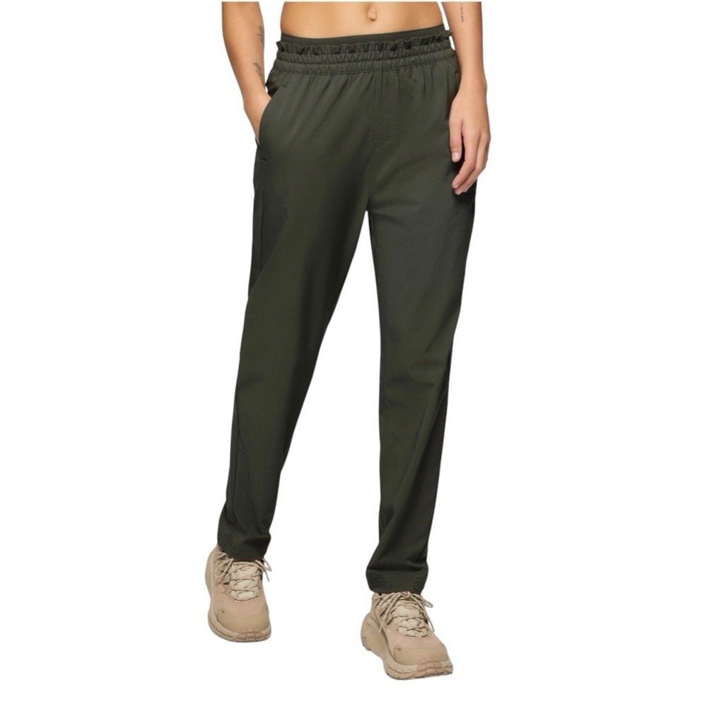 Prana Wonderland Rocks Pants Women's Sz XL Olive Green Stretch Casual Outdoor